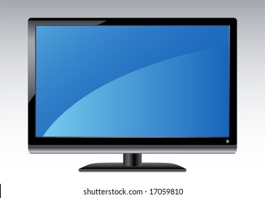 Plasma LCD HDTV Display in Vector format