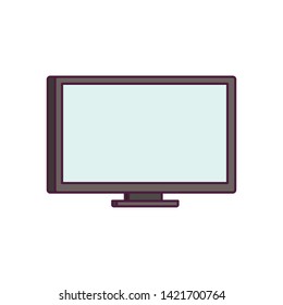 plasma screen tv in white background