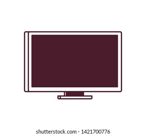 plasma screen tv in white background