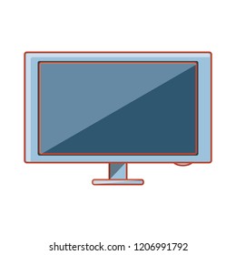 plasma tv isolated icon