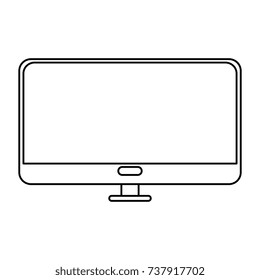 plasma tv isolated icon