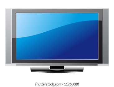 Plasma TV, vector illustration
