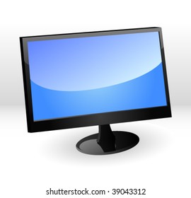 Plasma TV, vector illustration