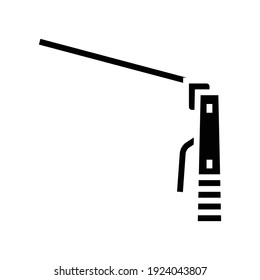 vector de icono de soldadura de plasma glifo. signo de soldadura por plasma. símbolo de contorno aislado ilustración negra