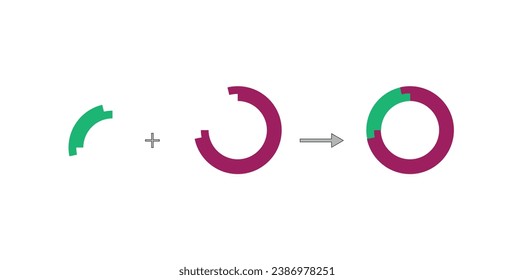 Plasmid. DNA-Fragment wird in einen Plasmid-Vektor eingefügt, was zu rekombinanter DNA führt. Genklonen, Molekulare Biologie, rekombinante Impfstoffe für Untereinheiten. Vektorgrafik.