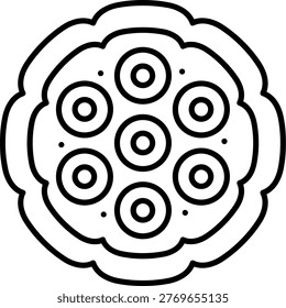 Plasmodium Falciparum Illustration vector Icon Design
