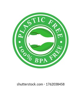 Plastci free logo template illustration. suitable for product label, brand, mark, company etc