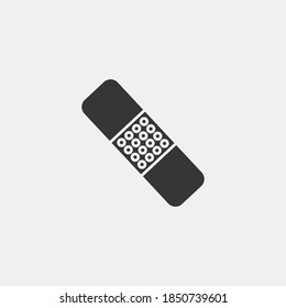 plaster band aid vector icon bandage