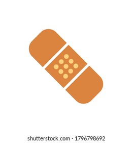 Plaster Bandage Flat Icon Design Vector Illustration Template