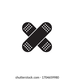 Plaster bandage medical vector icon