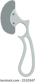 Plaster cutting instrument cartoon icon. Medical tool