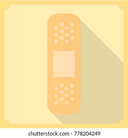 plaster flat design vector style is beautiful.