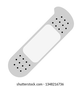 Plaster flat illustration on white