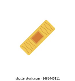 plaster glyph flat vector icon