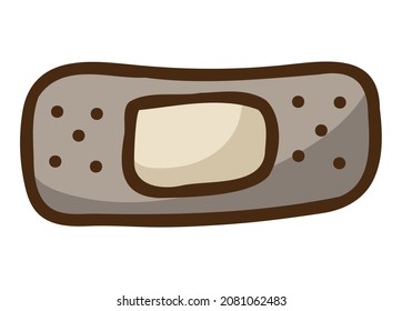 Icono dibujado a mano por С oruga. Ilustración vectorial colorida en estilo doodle. Aislado sobre un fondo blanco.