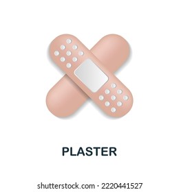 Plaster icon. 3d illustration from medicine collection. Creative Plaster 3d icon for web design, templates, infographics and more