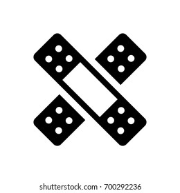 Plaster icon ,black sign design 