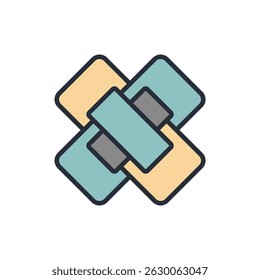 plaster icon collection .design style with background