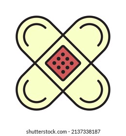 plaster icon design, vector illustration with line style, best used for banner or web application
