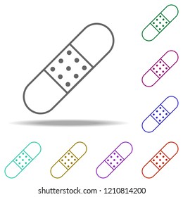 plaster icon. Elements of medical in multi color style icons. Simple icon for websites, web design, mobile app, info graphics