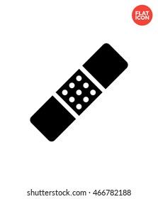 Plaster Icon Flat Style Isolated Vector Illustration