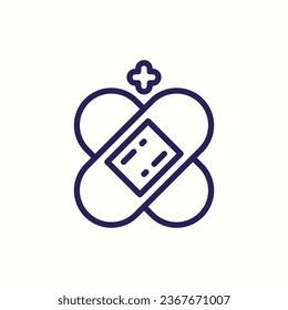 Gipssymbol, einzelne Krankenhaussymbol auf hellem Hintergrund, perfekt für Website, Blog, Logo, Grafikdesign, soziale Medien, Benutzeroberfläche, mobile App