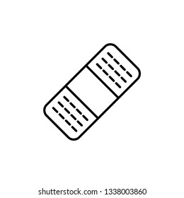 Plaster icon isolated on white background. Bandage symbol modern, simple, vector, icon for website design, mobile app, ui. Vector Illustration