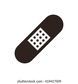 Plaster icon isolated on white background