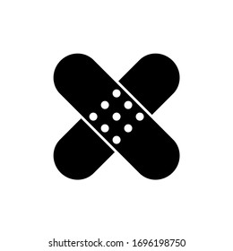 Icono de escayola, logotipo aislado en fondo blanco