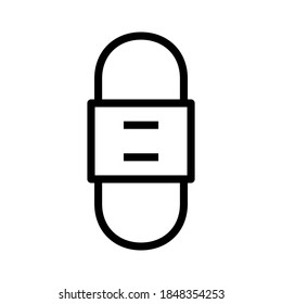 plaster icon or logo isolated sign symbol vector illustration - high quality black style vector icons
