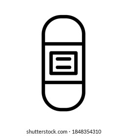 plaster icon or logo isolated sign symbol vector illustration - high quality black style vector icons
