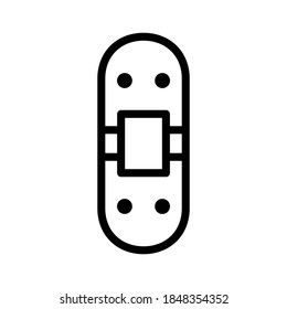icono de yeso o logotipo símbolo de signo aislado ilustración vectorial de alta calidad vectores de estilo negro
