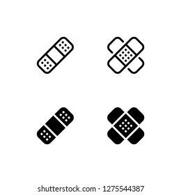 Plaster Icon Logo Vector Symbol. Bandage Icon