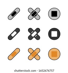 Plaster Icon : Medical Theme, Pharmaceutical Theme, Healthcare Theme, Infographics and Other Graphic Related Assets.