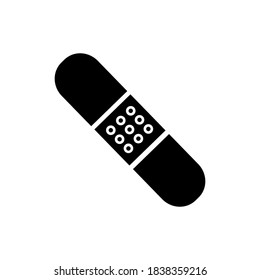 Gipssymbol auf weißem Hintergrund. Stock-Vektorsymbol