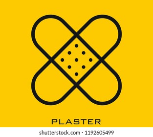Plaster icon signs