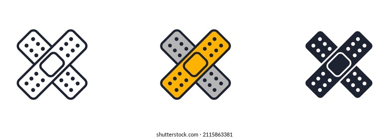 plaster icon symbol template for graphic and web design collection logo vector illustration