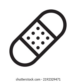 Plaster icon. Thin line Bandage Vector illustration