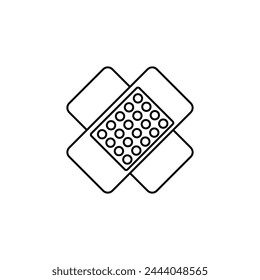Plaster icon. Trendy flat vector Plaster liner illustration on white background..eps