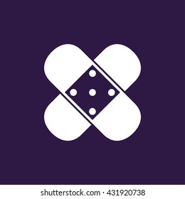Plaster icon . Vector illustration
