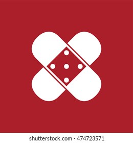 Plaster icon . Vector illustration