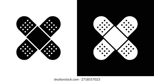 Ilustración vectorial de icono de yeso - iconos de vector de estilo negro de alta calidad