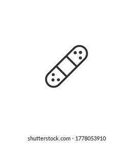 Plaster isolated line icon for web and mobile