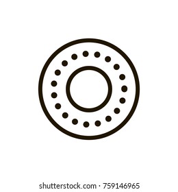 Plaster line icon. High quality black outline logo for web site design and mobile apps. Vector illustration on a white background.