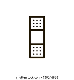 Plaster line icon. High quality black outline logo for web site design and mobile apps. Vector illustration on a white background.