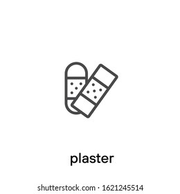 Plaster medical line icon - Vector