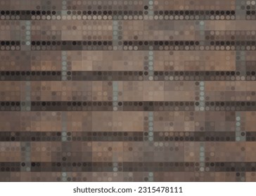 Plaster on the brickwork. Abstract vector illustration of a broken piece of plaster from a brickwork. A blank for creati