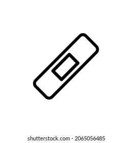 Plaster With Outline Icon Vector