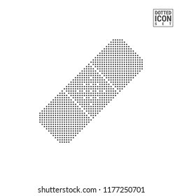 Plaster, Patch Dot Pattern Icon. Band Dotted Icon Isolated on White. Vector Background, Design Template. Can Be Used for Advertising, Web and Mobile UI.