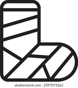 Plaster single vector line icon